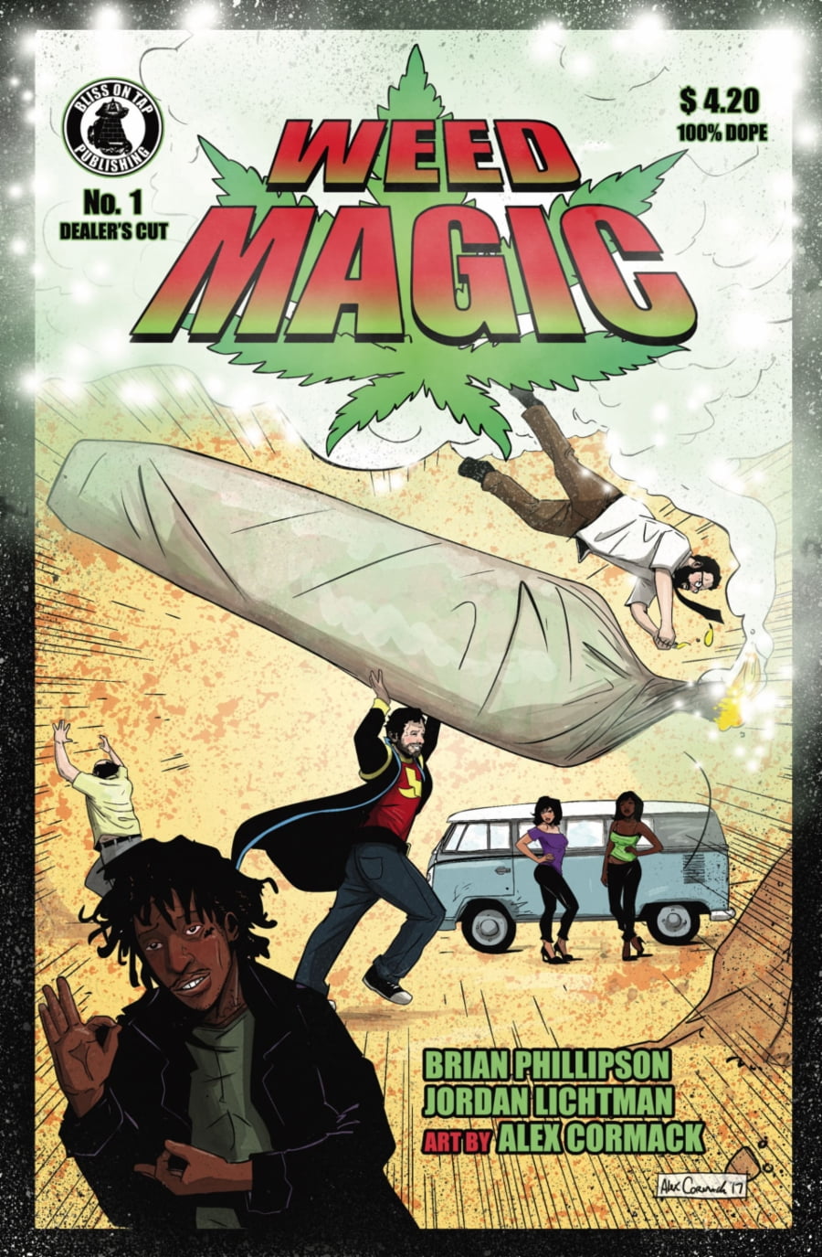 Bliss on Tap | Weed Magic #1 page 1 | Spinwhiz Comics