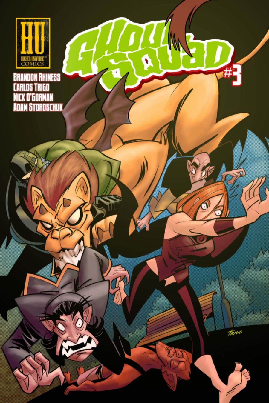 Higher Universe Comics | Ghoul Squad #3 page 1 | Spinwhiz Comics