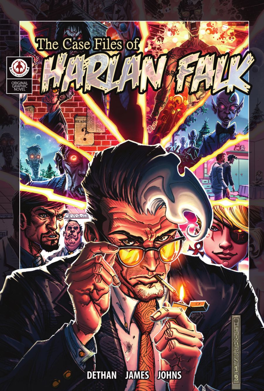Markosia | The Case Files of Harlan Falk High Graphic Novel page 1 | Spinwhiz Comics