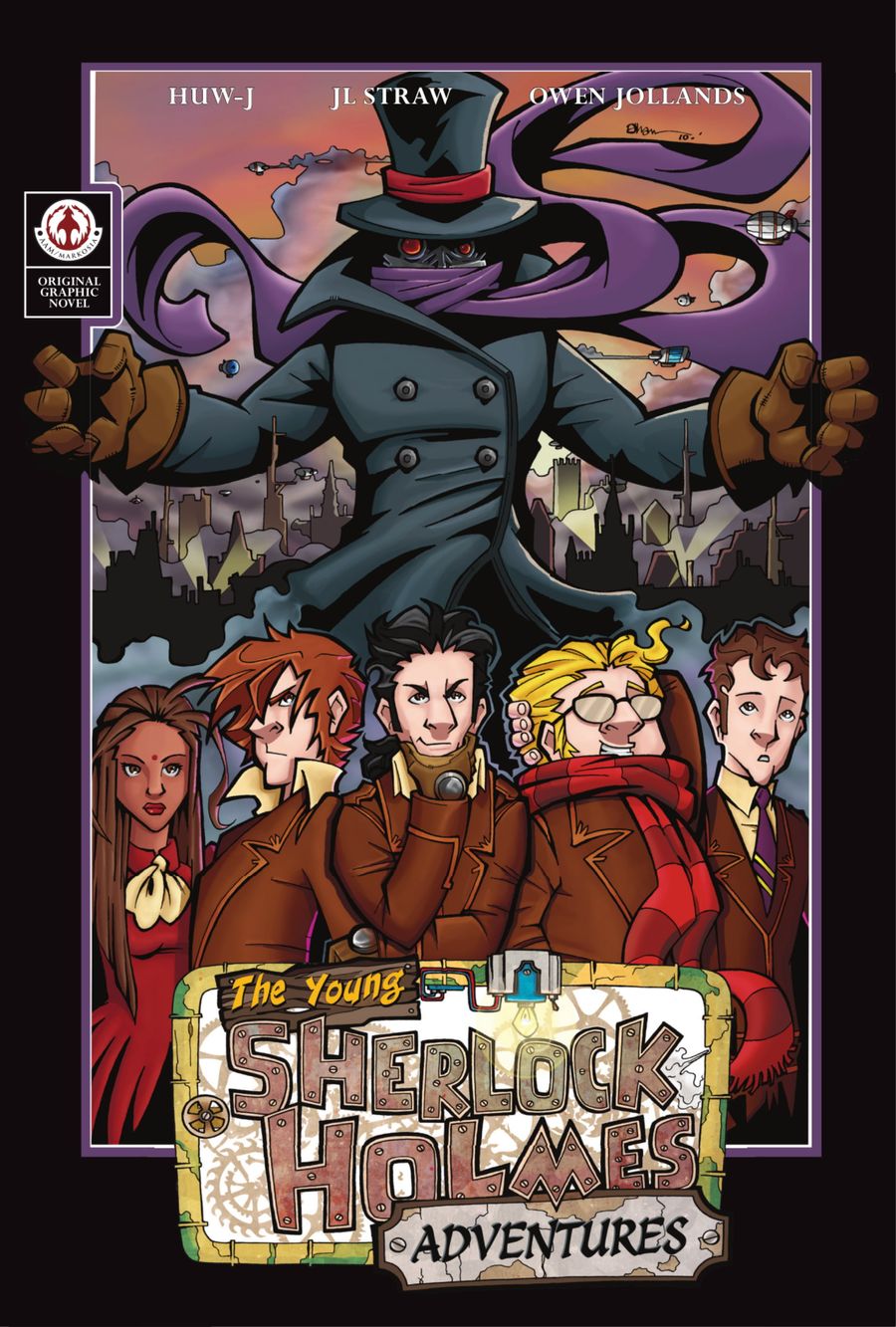 Markosia | Young Sherlock Holmes Adventures Graphic Novel page 1 | Spinwhiz Comics