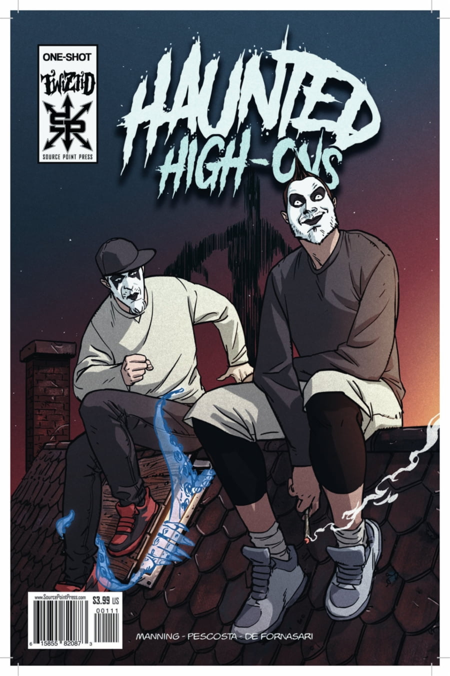 Source Point Press | Twiztid: Haunted High Ons #1 page 1 | Spinwhiz Comics