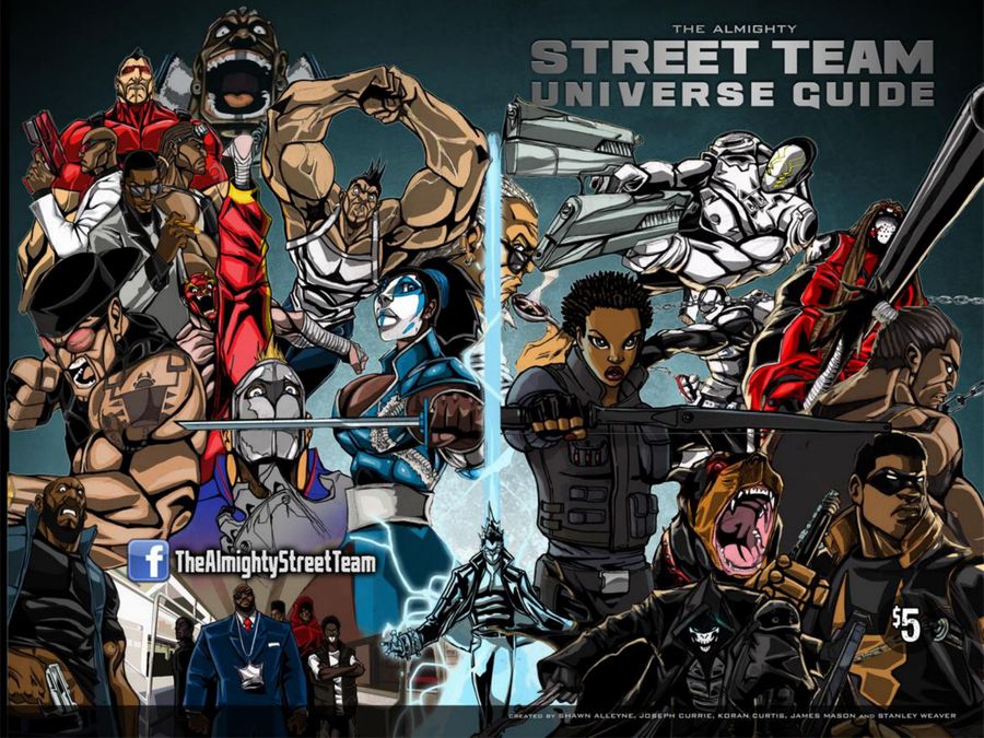 StreetTeam Studios  | The Almighty Street Team Universe Guide Book page 1 | Spinwhiz Comics